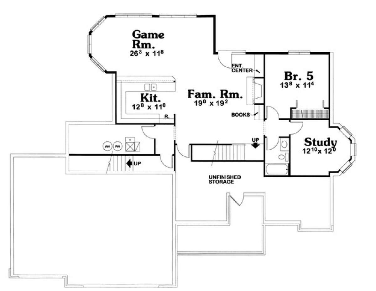 Floorplan 1 for House Plan #402-00700