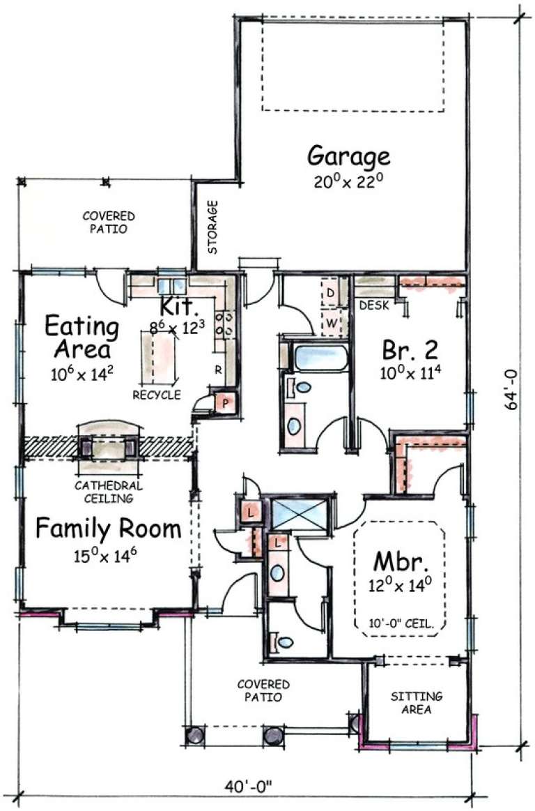 House Plan House Plan #4610 Drawing 1