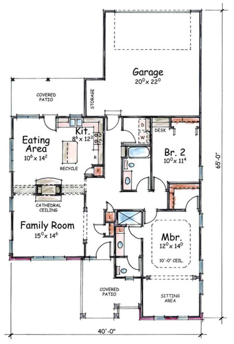 House Plan House Plan #4611 Drawing 1