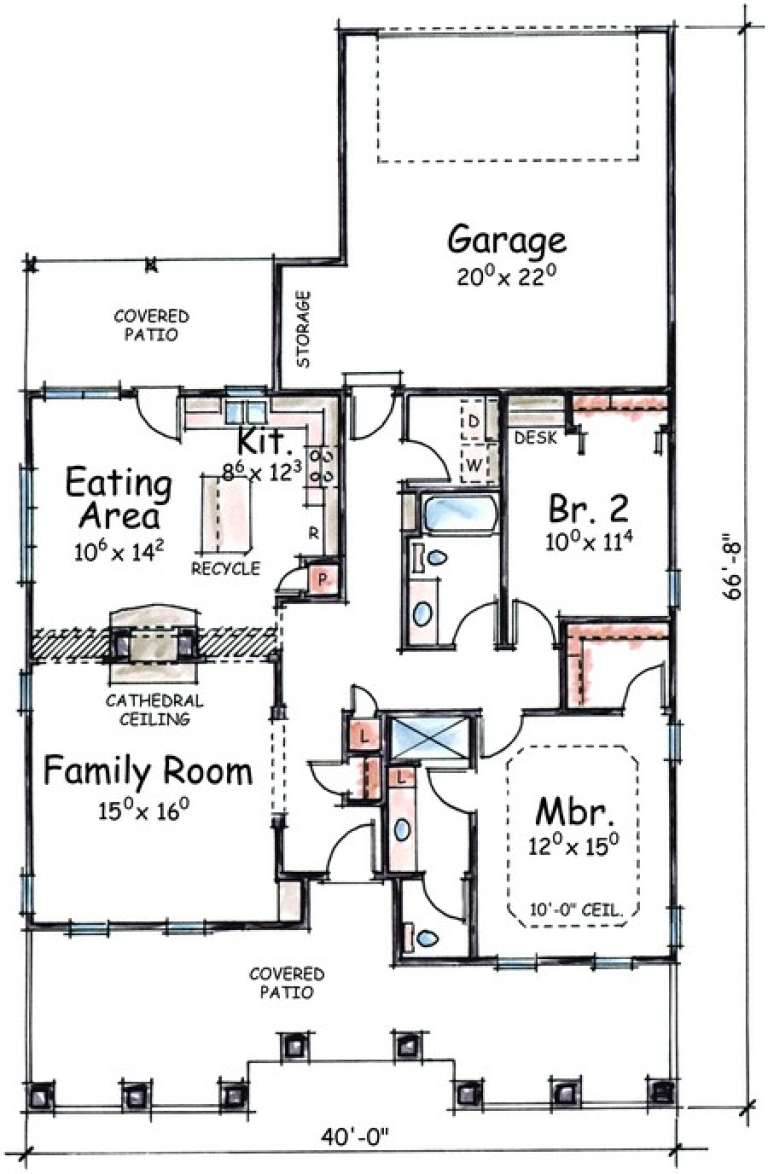 House Plan House Plan #4612 Drawing 1