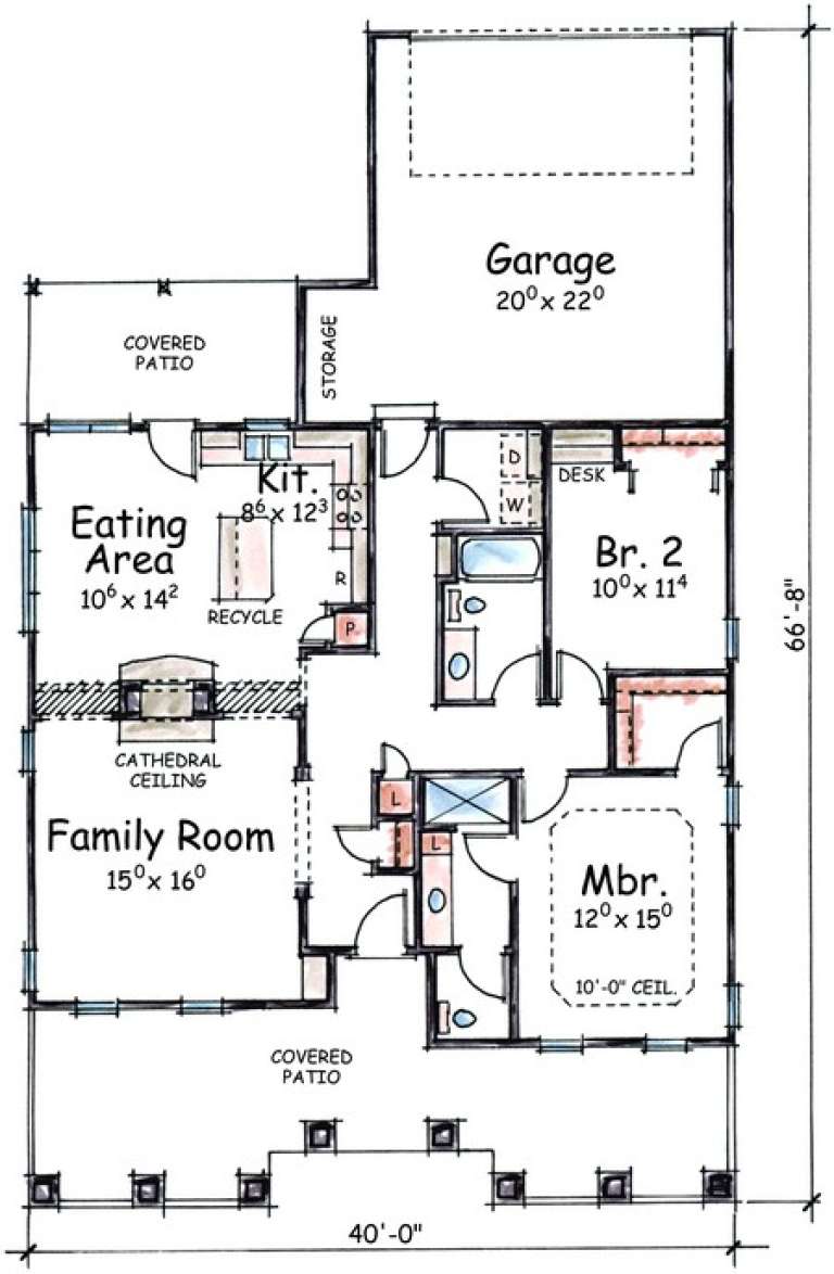 House Plan House Plan #4612 Drawing 1