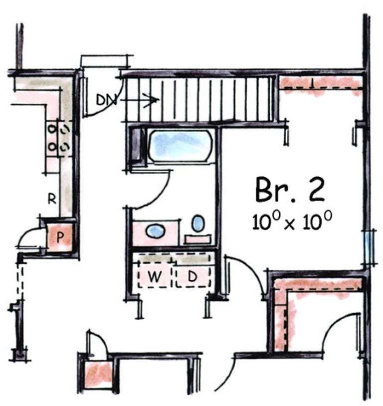 House Plan House Plan #4612 Drawing 2