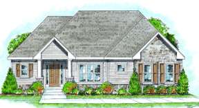 Ranch House Plan #402-00704 Elevation Photo