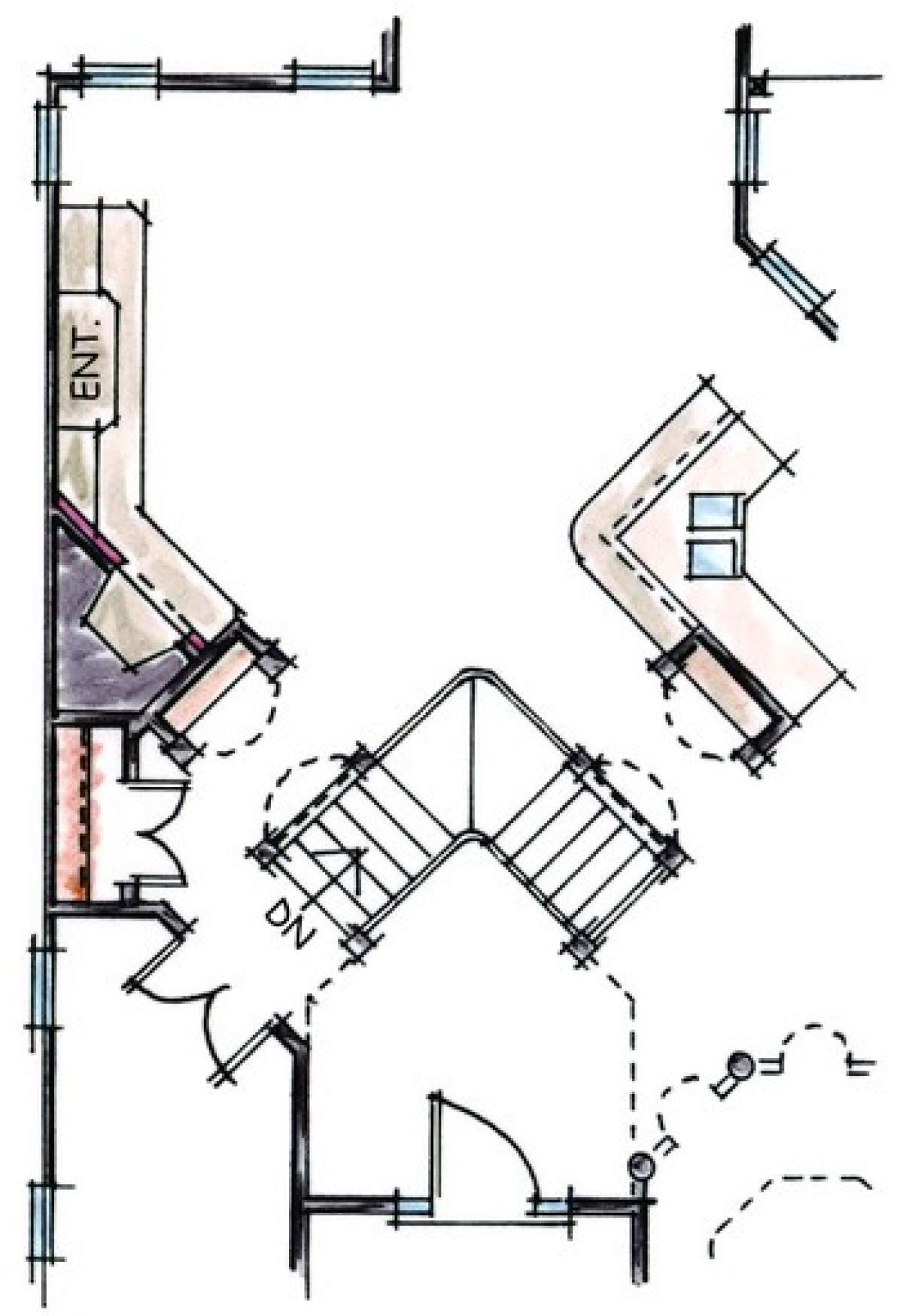 Optional Basement Floor Plan for House Plan #402-00704