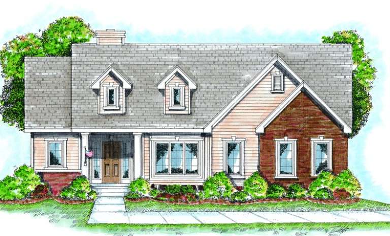 Country House Plan #402-00705 Elevation Photo