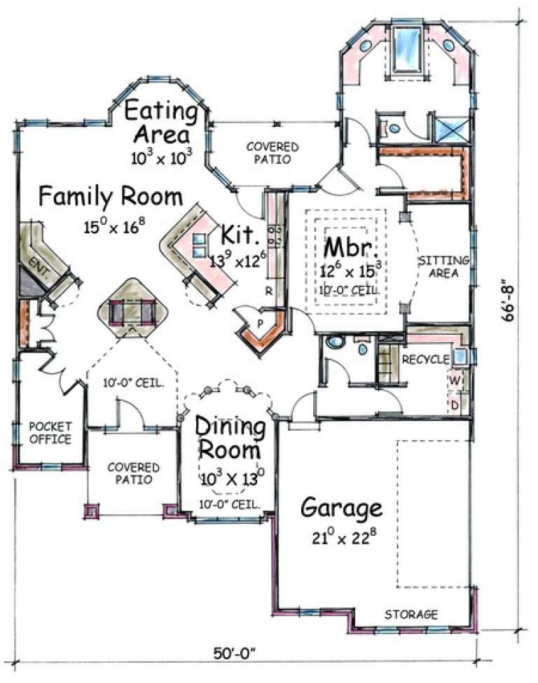 House Plan House Plan #4614 Drawing 1