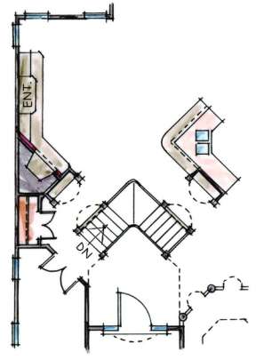 Optional Basement Floor Plan for House Plan #402-00705