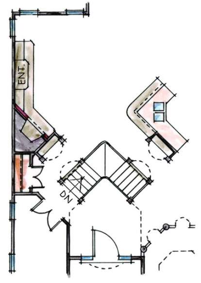 Optional Basement Floor Plan for House Plan #402-00705