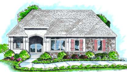 Ranch House Plan #402-00706 Elevation Photo