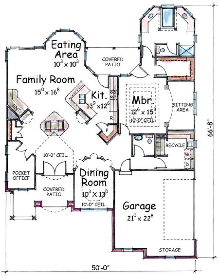 House Plan House Plan #4615 Drawing 1