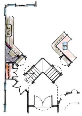 Optional Basement Floor Plan for House Plan #402-00706