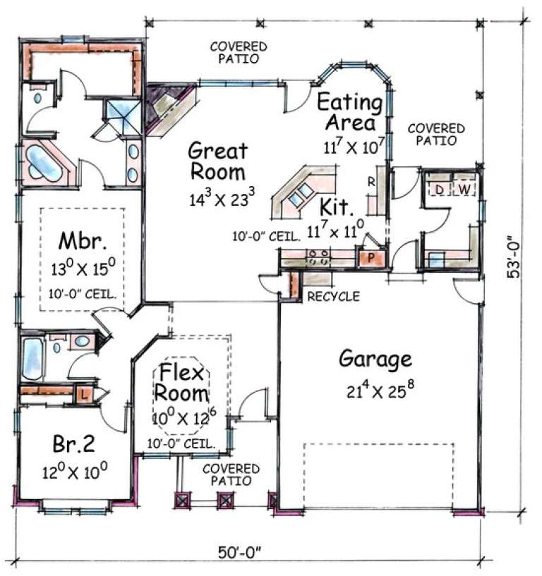 House Plan House Plan #4616 Drawing 1