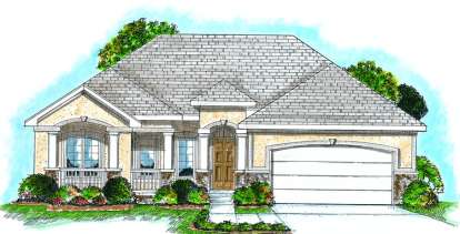 2 Bed, 2 Bath, 1615 Square Foot House Plan - #402-00708
