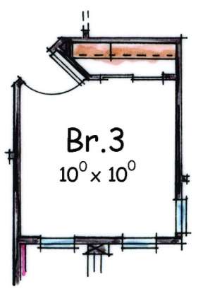 Optional Bedroom for House Plan #402-00709