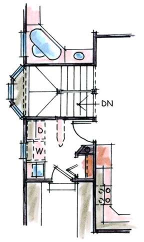 Optional Basement Floor Plan for House Plan #402-00710