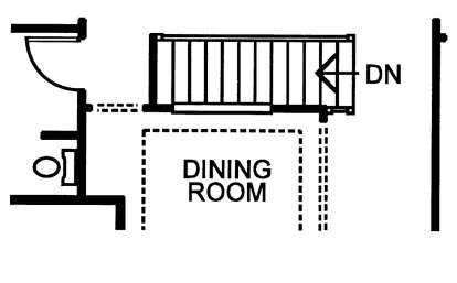 Optional Basement Stairs Design for House Plan #402-00713