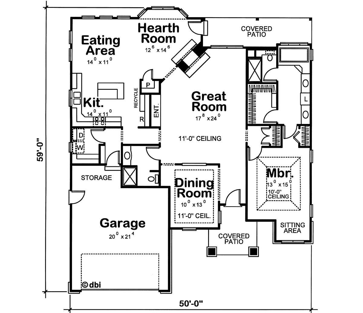 Main Floor  for House Plan #402-00715