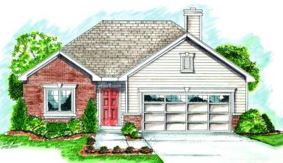 2 Bed, 1 Bath, 1668 Square Foot House Plan - #402-00717