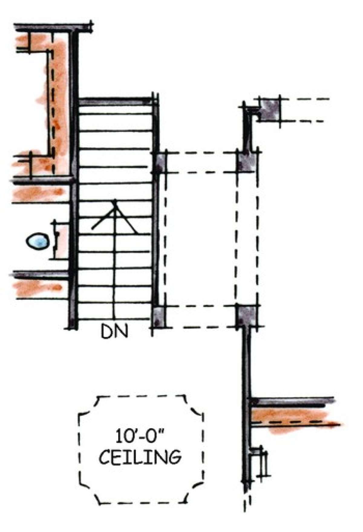 Optional Basement Floor Plan for House Plan #402-00717