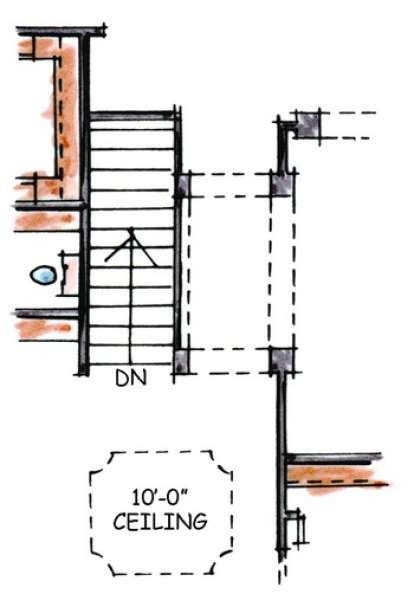Optional Basement Floor Plan for House Plan #402-00718