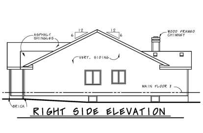 Ranch House Plan #402-00721 Elevation Photo