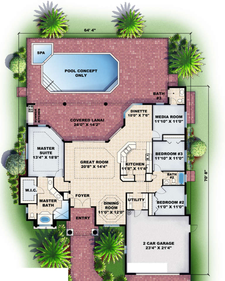 House Plan House Plan #4632 Drawing 1