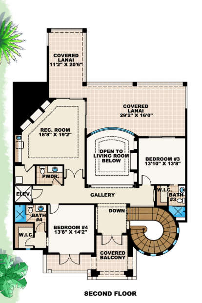 Floorplan 2 for House Plan #575-00008