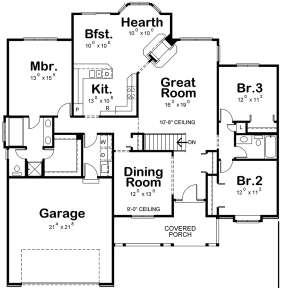 Main Floor  for House Plan #402-00727