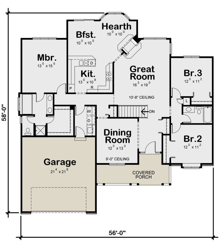 House Plan House Plan #4641 Drawing 1
