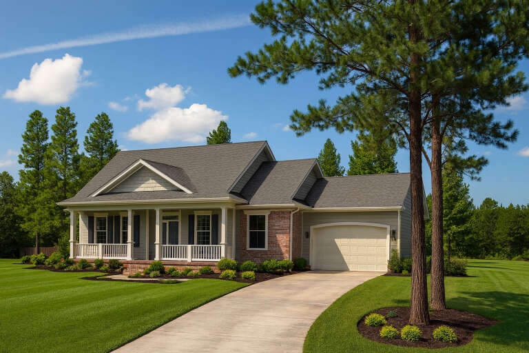 House Plan House Plan #4667 Angled Front Elevation