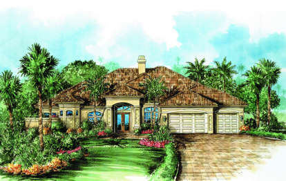 4 Bed, 3 Bath, 3179 Square Foot House Plan - #575-00011