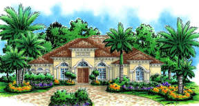 Florida House Plan #575-00019 Elevation Photo