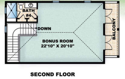 Floorplan 2 for House Plan #575-00021