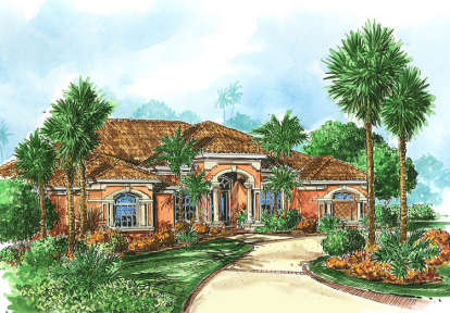 4 Bed, 3 Bath, 3357 Square Foot House Plan - #575-00022