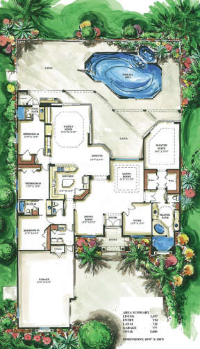 Floorplan 1 for House Plan #575-00022