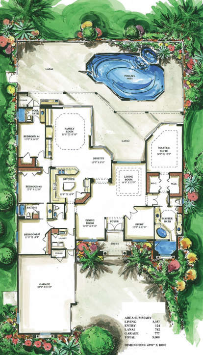 Floorplan1 for House Plan #575-00022