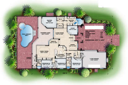 Floorplan 1 for House Plan #575-00023