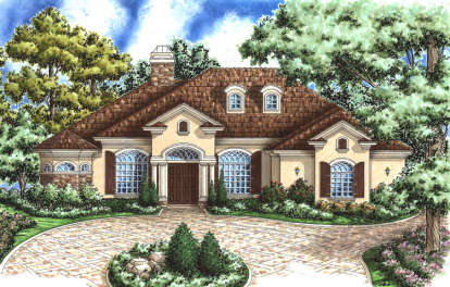 Mediterranean House Plan #575-00027 Elevation Photo