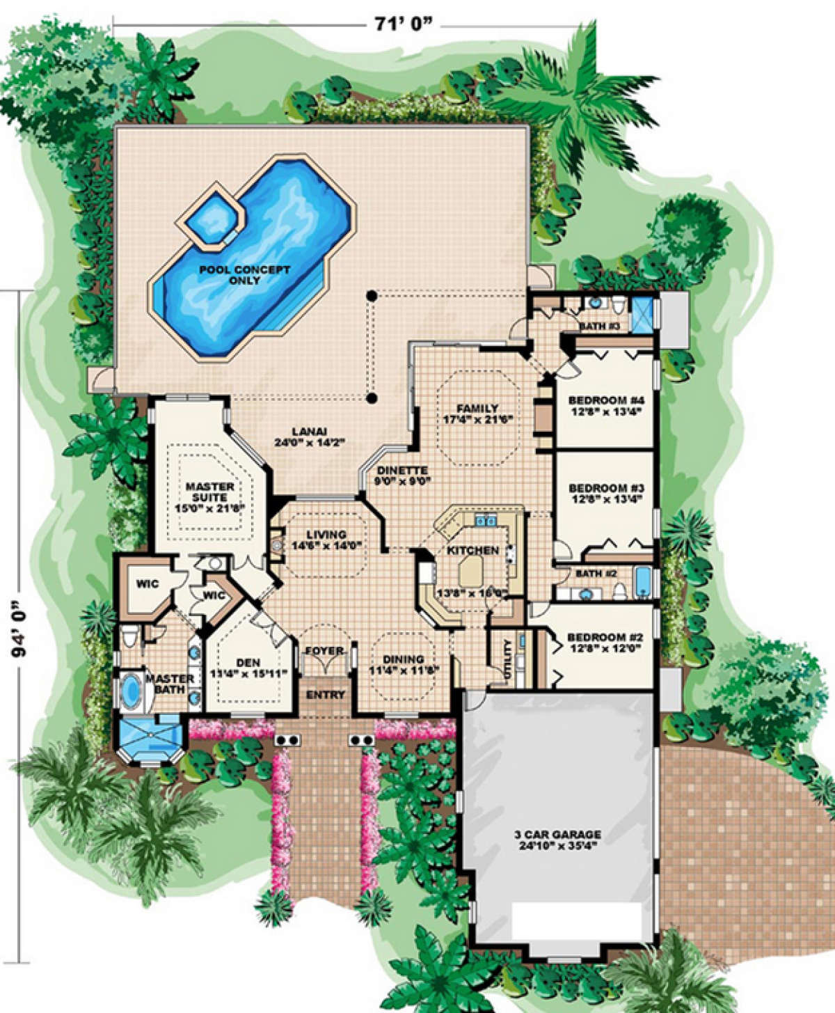 Floorplan 1 for House Plan #575-00027