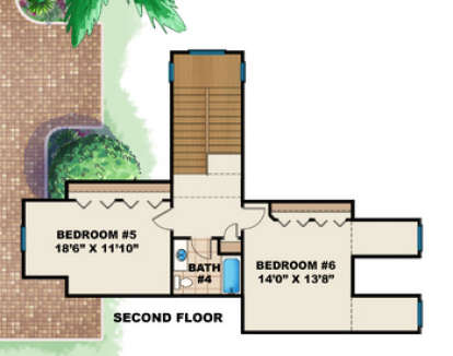 Floorplan 2 for House Plan #575-00028