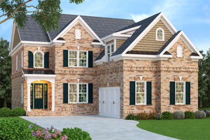 4 Bed, 4 Bath, 3249 Square Foot House Plan - #009-00030