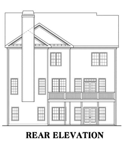 European House Plan #009-00030 Elevation Photo
