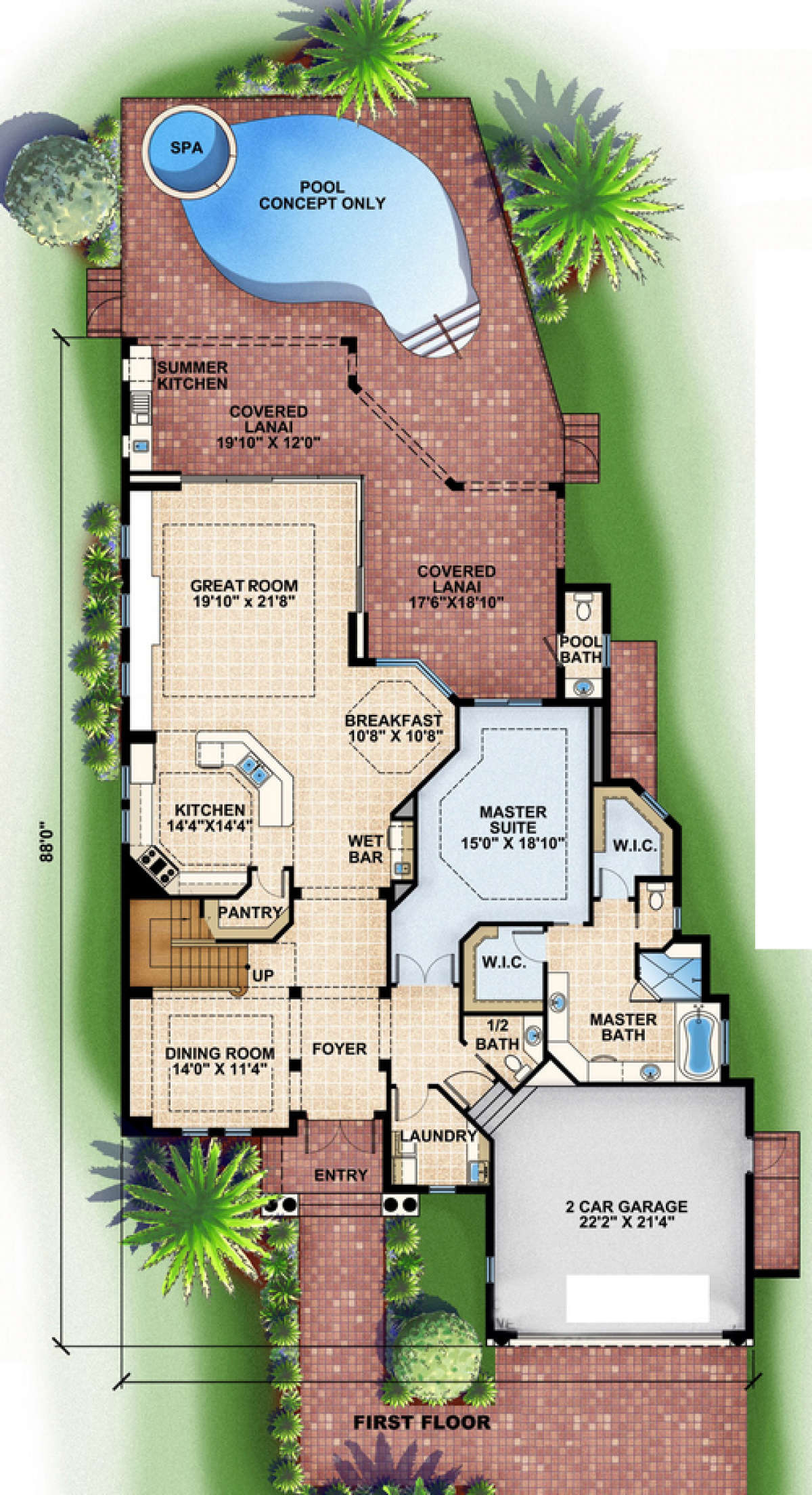 Floorplan 1 for House Plan #575-00029