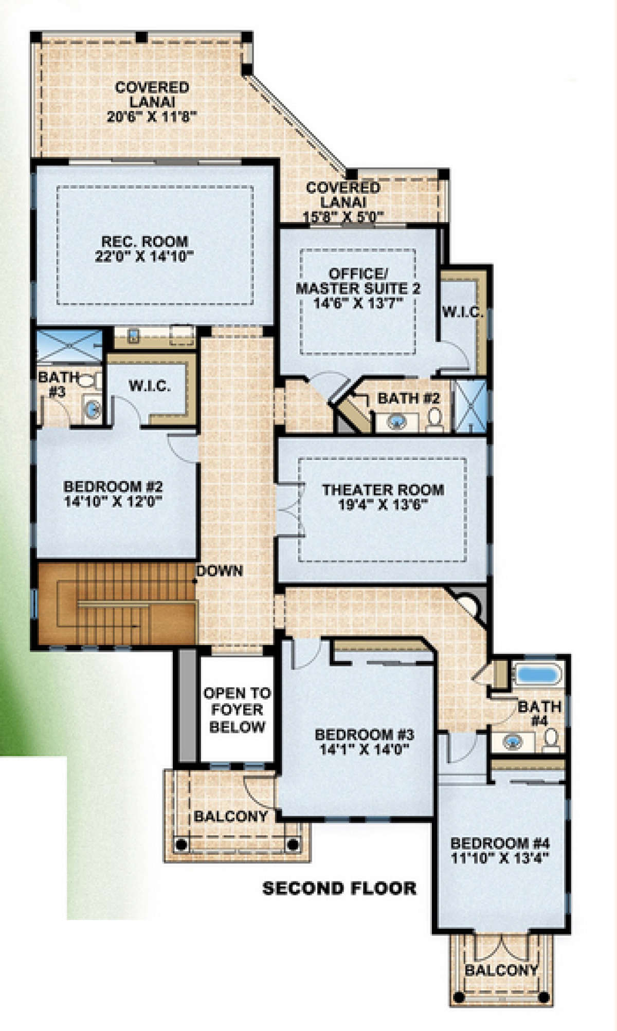Floorplan 2 for House Plan #575-00029