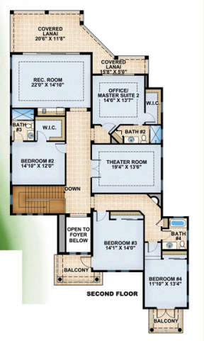 Floorplan 2 for House Plan #575-00029