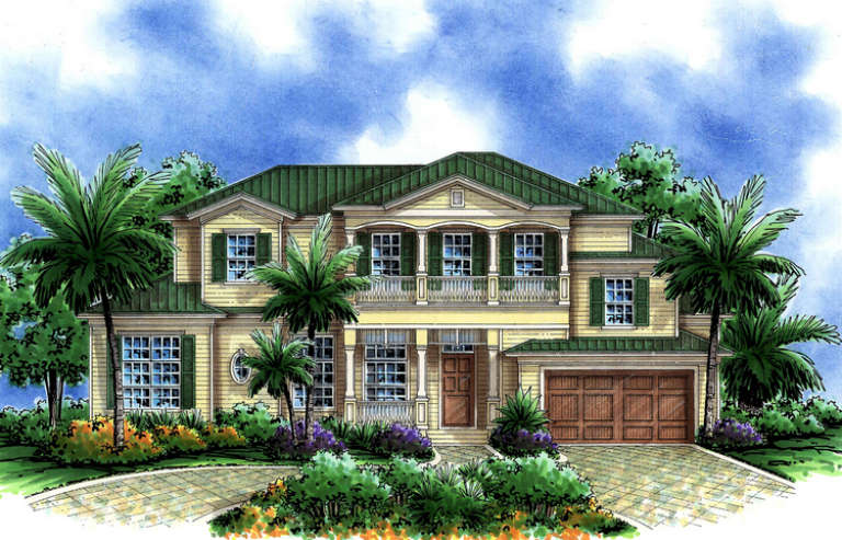 Florida House Plan #575-00030 Elevation Photo