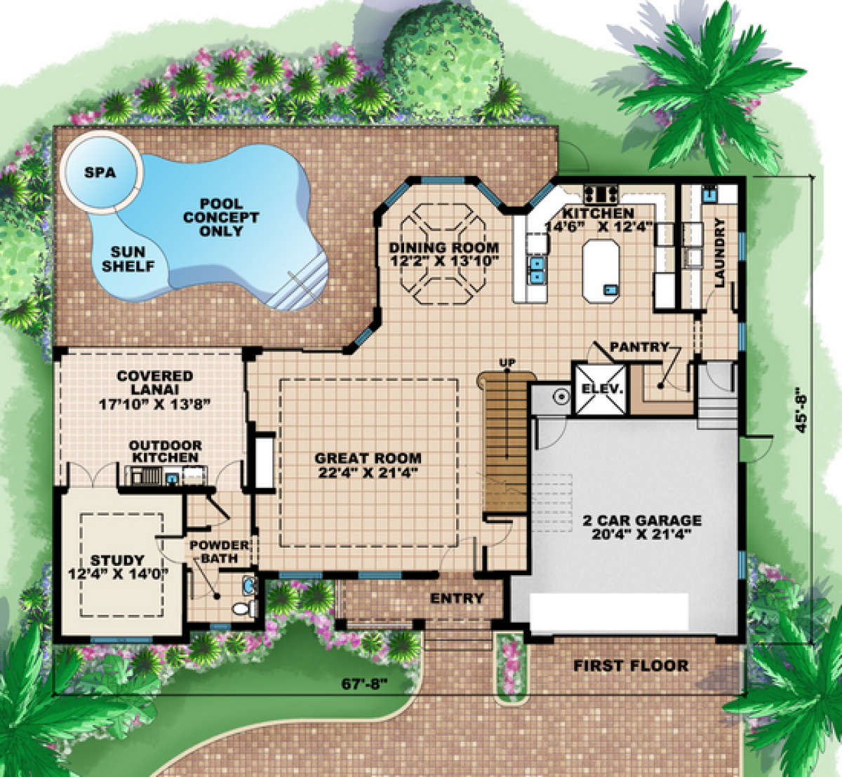 Floorplan 1 for House Plan #575-00030