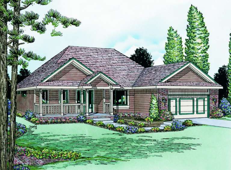 Ranch House Plan #402-00776 Elevation Photo