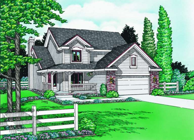 Country House Plan #402-00793 Elevation Photo