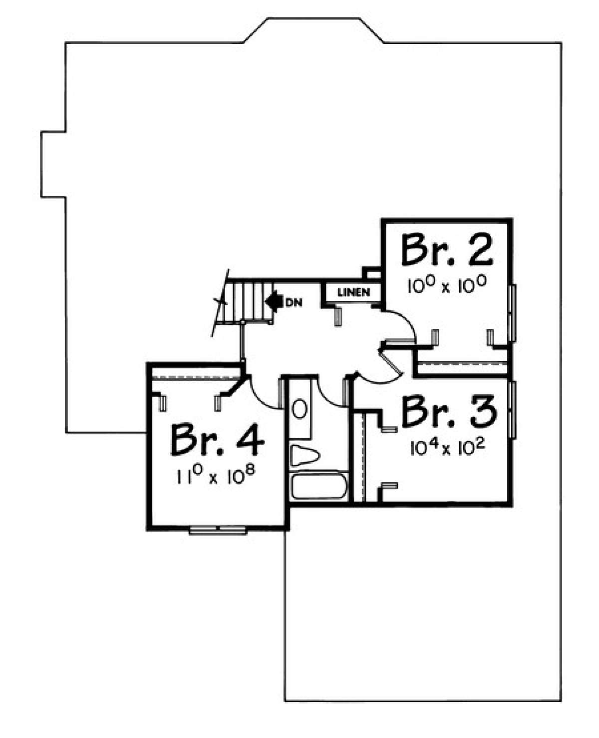 Floorplan 2 for House Plan #402-00793